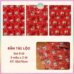 [HOTIS] Set 6 tờ Giấy gói quà Tết Rắn Ất Tỵ, giấy gói quà cao cấp, khổ lớn - KT 50x70cm