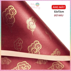 [HOTIS] Set 5 tờ Giấy gói quà Tết màu đỏ may mắn, họa tiết ánh kim mang lại tài lộc, thịnh vượng - KT 52x72cm