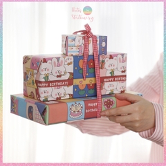 [HOTIS] Set 6 tờ Giấy gói quà tặng Sinh Nhật, giấy bao tập vở, giấy gói quà cao cấp, khổ lớn - KT 50x70cm