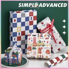 [HOTIS] Set 6 tờ Giấy gói quà tặng Sinh Nhật, giấy bao tập vở, giấy gói quà cao cấp, khổ lớn - KT 50x70cm