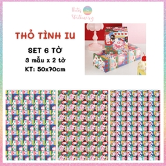 [HOTIS] Set 6 tờ Giấy gói quà tặng Sinh Nhật, giấy bao tập vở, giấy gói quà cao cấp, khổ lớn - KT 50x70cm