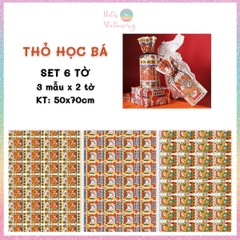[HOTIS] Set 6 tờ Giấy gói quà tặng Sinh Nhật, giấy bao tập vở, giấy gói quà cao cấp, khổ lớn - KT 50x70cm