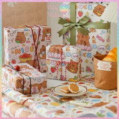 [HOTIS] Set 6 tờ Giấy gói quà tặng Sinh Nhật, giấy bao tập vở, giấy gói quà cao cấp, khổ lớn - KT 50x70cm