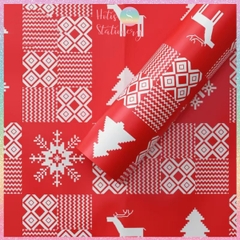[HOTIS] Set 5 Tờ Giấy Gói Quà Noel Ánh Kim Sang Trọng 57x57cm - Giấy Gói Quà Giáng Sinh Cao Cấp Chống Thấm