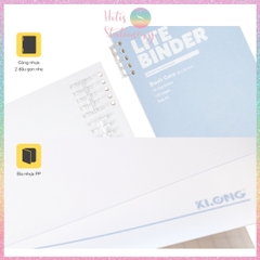 [HOTIS] Sổ Còng Nhựa 2 Đầu Lite Binder Dash Caro / InviDot Line A5 120 Trang - Bìa PP Chống Thấm, Giấy 100GSM