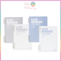 [HOTIS] Sổ Còng Nhựa 2 Đầu Lite Binder Dash Caro / InviDot Line A5 120 Trang - Bìa PP Chống Thấm, Giấy 100GSM