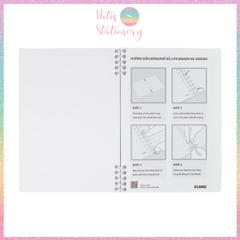 [HOTIS] Sổ Lite Binder B5 120 Trang KLONG Dash Caro/ Line - Còng Nhựa 2 Đầu, Bìa PP Chống Nước, Ghi Chép Linh Hoạt