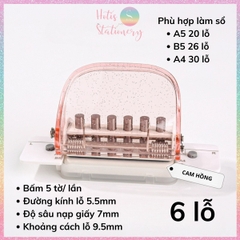 [HOTIS] Bấm lỗ giấy 3/ 6 lỗ A4/ B5/ A5 KW-triO làm ruột sổ còng binder, đục lỗ giấy sổ còng