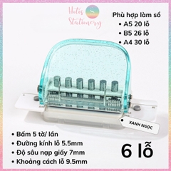 [HOTIS] Bấm lỗ giấy 3/ 6 lỗ A4/ B5/ A5 KW-triO làm ruột sổ còng binder, đục lỗ giấy sổ còng