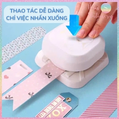[HOTIS] Dụng cụ bấm lỗ bấm góc tag giấy 4 kiểu KW-triO làm thiệp DIY