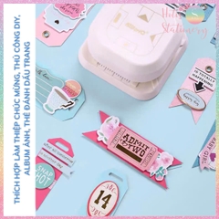 [HOTIS] Dụng cụ bấm lỗ bấm góc tag giấy 4 kiểu KW-triO làm thiệp DIY