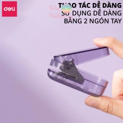 [HOTIS] Đồ bấm lỗ giấy A4 Deli NS088S - Dụng cụ đục lỗ tròn đơn văn phòng, học sinh, bấm được 8-10 tờ