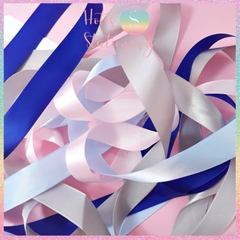 [HOTIS]  Lẻ 1m/ 5m - Ruy băng lụa satin trơn làm nơ, buộc hoa, gói quà - Bản rộng 2.5cm