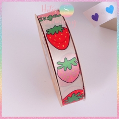 [HOTIS] [Lẻ 1m/ 5m] Ruy băng lụa in hình trái cây bản rộng 2.5cm