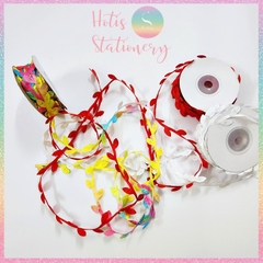 [HOTIS]  [Lẻ 1m/ 5m] Ruy băng lụa lá cây