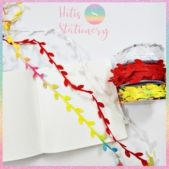 [HOTIS]  [Lẻ 1m/ 5m] Ruy băng lụa lá cây