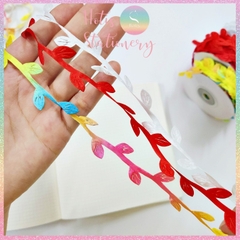 [HOTIS]  [Lẻ 1m/ 5m] Ruy băng lụa lá cây