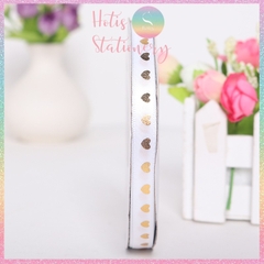 [HOTIS] Cuộn 45 mét Ruy băng lụa trái tim bản rộng 1cm - 10 màu