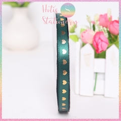 [HOTIS] Cuộn 45 mét Ruy băng lụa trái tim bản rộng 1cm - 10 màu