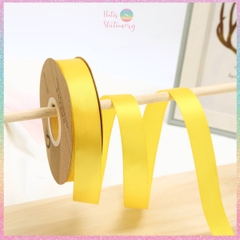 [HOTIS] Cuộn 33m/ 80m Ruy băng lụa satin trơn làm nơ, bó hoa, gói quà - Bản rộng 2.5cm
