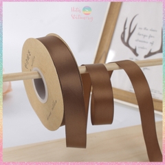 [HOTIS] Cuộn 33m/ 80m Ruy băng lụa satin trơn làm nơ, bó hoa, gói quà - Bản rộng 2.5cm