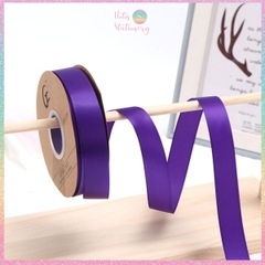 [HOTIS] Cuộn 33m/ 80m Ruy băng lụa satin trơn làm nơ, bó hoa, gói quà - Bản rộng 2.5cm