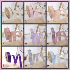 [HOTIS] Cuộn 33m/ 80m Ruy băng lụa satin trơn làm nơ, bó hoa, gói quà - Bản rộng 2.5cm