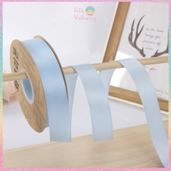 [HOTIS] Cuộn 33m/ 80m Ruy băng lụa satin trơn làm nơ, bó hoa, gói quà - Bản rộng 2.5cm