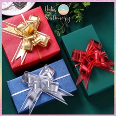 [HOTIS] Set 5 cái Nơ bướm phối ren 5cm, gói quà sinh nhật, tiệc cưới, giỏ quà tết, quà tặng khách hàng