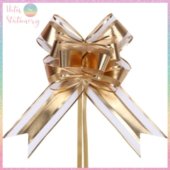 [HOTIS] Set 5 cái Nơ bướm phối ren 5cm, gói quà sinh nhật, tiệc cưới, giỏ quà tết, quà tặng khách hàng