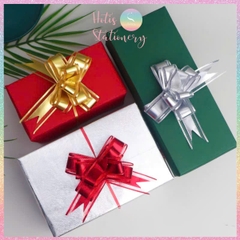 [HOTIS] Set 5 cái Nơ bướm phối ren 5cm, gói quà sinh nhật, tiệc cưới, giỏ quà tết, quà tặng khách hàng