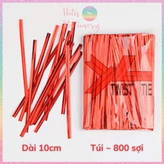 [HOTIS] Dây kẽm buộc túi bánh kẹo, dây kẽm bọc nhựa trang trí, gói quà