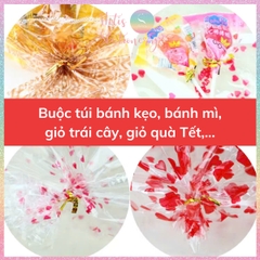 [HOTIS] Dây kẽm buộc túi bánh kẹo, dây kẽm bọc nhựa trang trí, gói quà