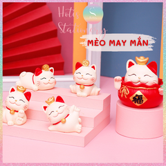 [HOTIS] 21 MẪU - Mèo May Mắn tương mèo chiêu tài trang trí bàn học, bàn làm việc, phòng khách, ô tô