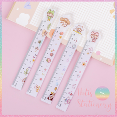 [HOTIS] Thước nhựa 15cm / 20cm in họa tiết hoạt hình dễ thương