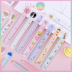 [HOTIS] Thước nhựa 15cm / 20cm in họa tiết hoạt hình dễ thương