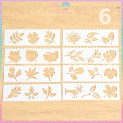 [HOTIS] Thước nhựa rỗng vẽ họa tiết dễ thương- Set 4 hoặc 8 cái