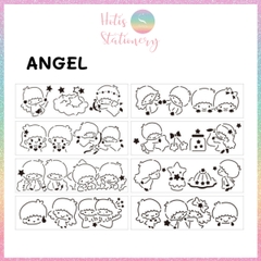 [HOTIS] Thước nhựa rỗng vẽ họa tiết dễ thương- Set 4 hoặc 8 cái