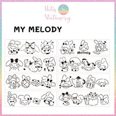 [HOTIS] Thước nhựa rỗng vẽ họa tiết dễ thương- Set 4 hoặc 8 cái