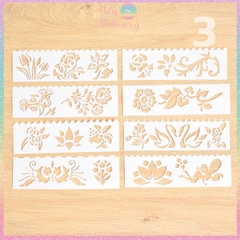 [HOTIS] Thước nhựa rỗng vẽ họa tiết dễ thương- Set 4 hoặc 8 cái