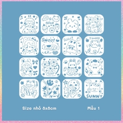 Thước nhựa rỗng Hotis vẽ hình, tô màu, hoạt tiết hoạt hình dễ thương