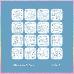 Thước nhựa rỗng Hotis vẽ hình, tô màu, hoạt tiết hoạt hình dễ thương