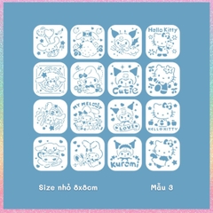 Thước nhựa rỗng Hotis vẽ hình, tô màu, hoạt tiết hoạt hình dễ thương