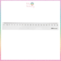 [HOTIS] Thước kẻ trong suốt Deli 18/ 20/ 30cm chất liệu PS bền chống trầy xước cho học sinh nvvp
