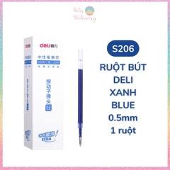 [HOTIS] 1 cây Bút bi gel bấm DELI ngòi 0.5mm bút bi bấm mực đều nhanh khô - A575/S101/A623/A057b/S60st/S60Pro