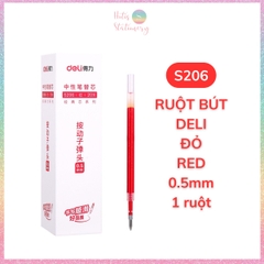 [HOTIS] 1 cây Bút bi gel bấm DELI ngòi 0.5mm bút bi bấm mực đều nhanh khô - A575/S101/A623/A057b/S60st/S60Pro