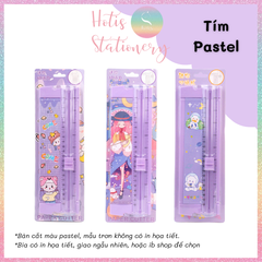 [HOTIS] 10 MÀU - Bàn Cắt Giấy Mini A5 Có Thước Gấp – Dụng Cụ Handmade, DIY Chính Xác & Tiện Lợi