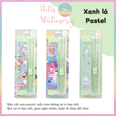 [HOTIS] 10 MÀU - Bàn Cắt Giấy Mini A5 Có Thước Gấp – Dụng Cụ Handmade, DIY Chính Xác & Tiện Lợi