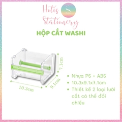 [HOTIS] Dụng cụ cắt băng keo washi trong suốt xinh xắn và tiện lợi