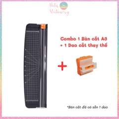 Bàn cắt giấy A3 cỡ lớn 45.6x13cm - Màu đen